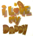 I Love My Daddy Vintage T-SHirt Iron-ON Heat Transfer