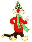 sylvester the cat vintage t-shirt iron-on unused