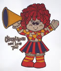 cheerleaders need love too vintage t-shirt iron-on 1970's