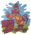 pluck you too Unused Original Vintage T-Shirt Iron-On Heat Transfer
