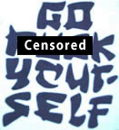 Go F*ck Yourself Unused Original Vintage T-Shirt Iron-On Heat Transfer