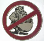 no fat guys Unused Original Vintage T-Shirt Iron-On Heat Transfer