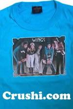 wings paul mccartney vintage t-shirt iron-on vintage t-shirts iron-ons