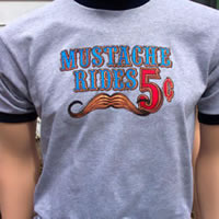 Crushi.com Mustache Rides 5 cents T-Shirt